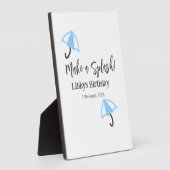 Machen Sie einen strahlend blauen Schirm Sommerbec Fotoplatte (Seite)