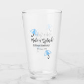 Machen Sie einen strahlend blauen Schirm Sommerbec Glas (Vorderseite)