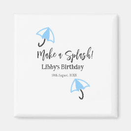 Machen Sie einen strahlend blauen Schirm Sommerbec Magnet