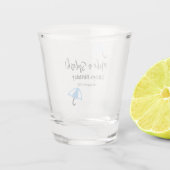 Machen Sie einen strahlend blauen Schirm Sommerbec Schnapsglas (Rückseite)