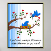Machen Sie einen Unterschied Poster (Vorne)