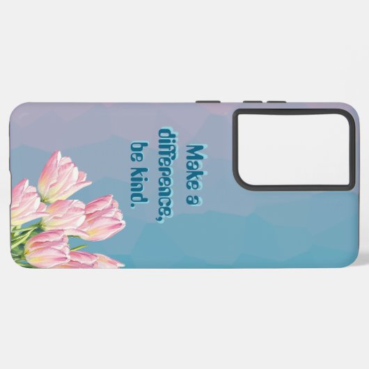 Machen Sie einen Unterschied, seien Sie freundlich Samsung Galaxy Hülle (Linke Seite)