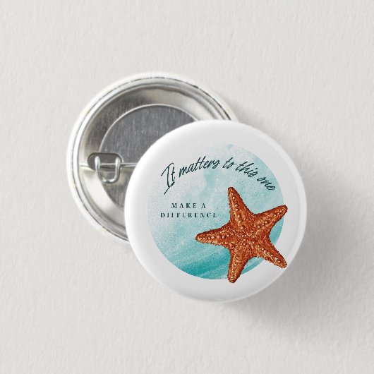 Machen Sie einen Unterschied, Sternengeschichte. Button (Vorne & Hinten)