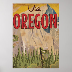 Machen Sie einen Urlaub - Oregon Vintage Reiseplak Poster