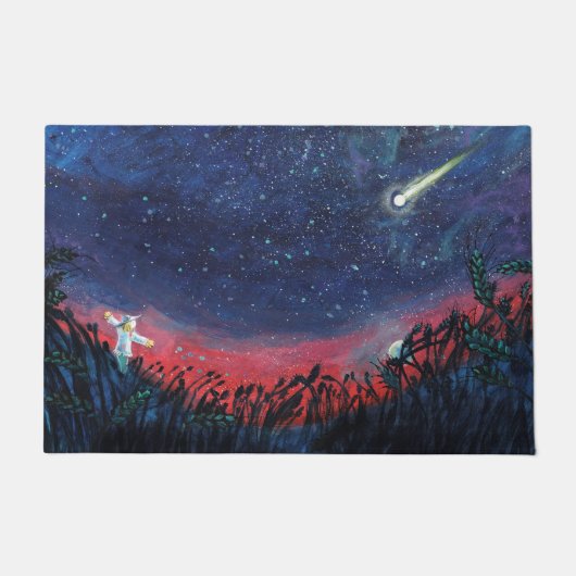 Machen Sie einen Wunsch auf einer Shooting Star Il Fußmatte (Vorderseite)