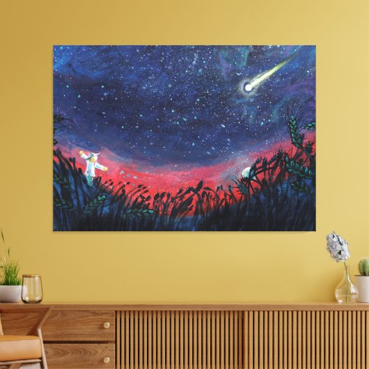 Machen Sie einen Wunsch auf einer Shooting Star Il Leinwanddruck (Insitu (Wohnzimmer))