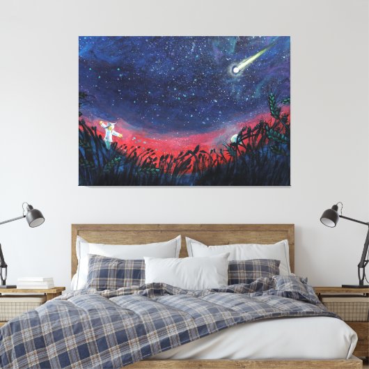 Machen Sie einen Wunsch auf einer Shooting Star Il Leinwanddruck (Insitu (Schlafzimmer))