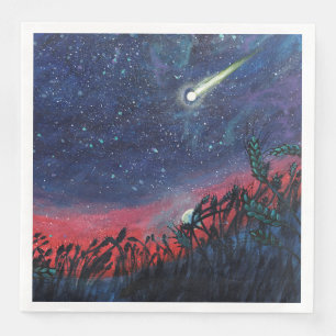 Machen Sie einen Wunsch auf einer Shooting Star Il Serviette