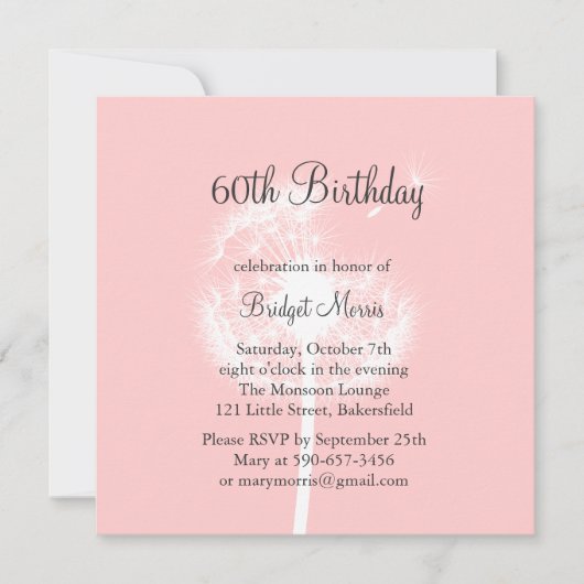 Machen Sie einen Wunsch Einladung (Vorderseite)