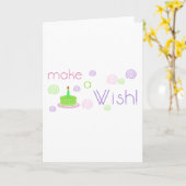 Machen Sie einen Wunsch Karte (Gelbe Blume)