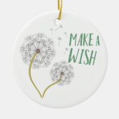 Machen Sie einen Wunsch Keramik Ornament (Vorne)