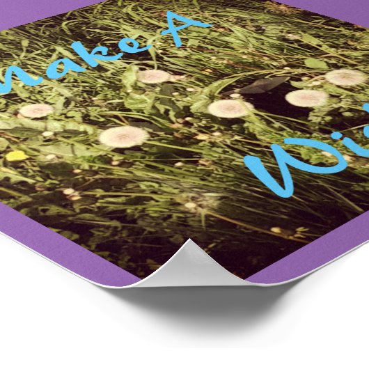 Machen Sie einen Wunsch Poster (Ecke)