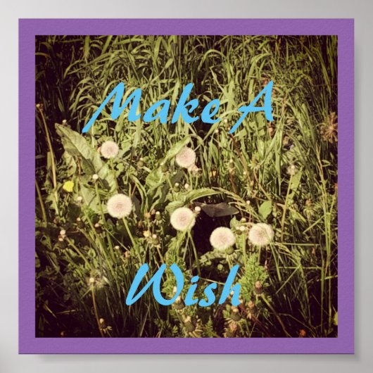 Machen Sie einen Wunsch Poster (Vorne)