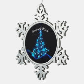 Machen Sie einen Wunsch Schneeflocken Zinn-Ornament (Rechts)