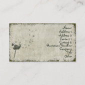 machen Sie einen Wunsch Visitenkarte (Rückseite)