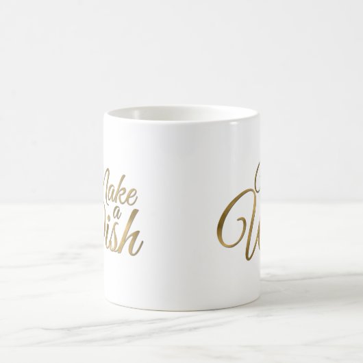 Machen Sie einen Wunschgolden Geburtstag Kaffeetasse (Mittel)