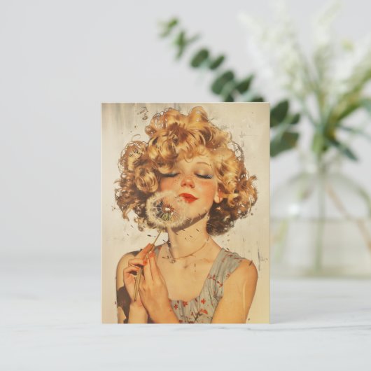 Machen Sie einen Wunschleuchter Postkarte (Stehend Vorderseite)