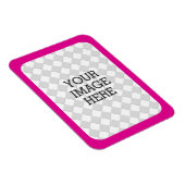 Machen Sie einfach Ihr eigenes Foto Display Pink F Magnet (Rechte Seite)