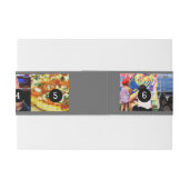 Machen Sie einfach Ihr eigenes Foto mit 7 Fotos Einladungsbanderole (Rückseitenbeispiel)