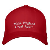 Machen Sie England große wieder Red Hat-Trumpf-Art Bestickte Baseballkappe (Vorderseite)