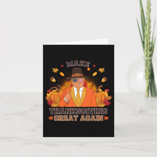 Machen Sie Erntedank wieder groß Funny Herbst Le Karte (Vorderseite)