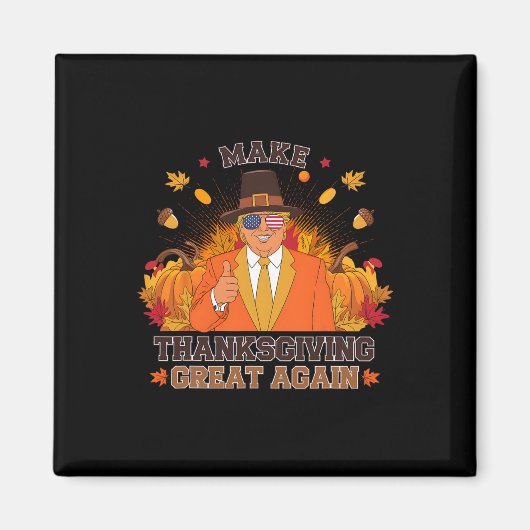 Machen Sie Erntedank wieder groß Funny Herbst Le Magnet (Vorne)