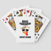 Machen Sie Erntedank wieder groß, Funny Turkey Ges Spielkarten (Rückseite)
