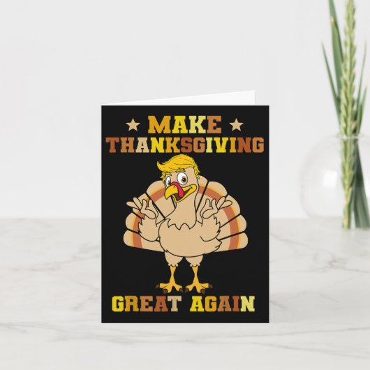 Machen Sie Erntedank wieder groß Trump Türkei 2024 Karte (Vorderseite)