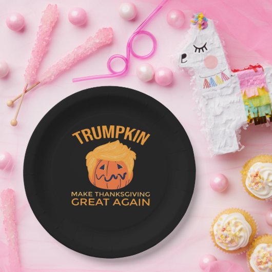 Machen Sie Erntedank wieder groß Trumpkin-Boxy Pappteller (Party)