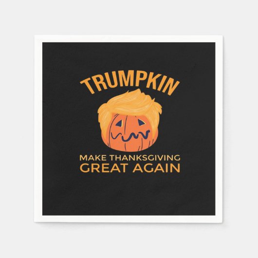 Machen Sie Erntedank wieder groß Trumpkin-Boxy Serviette (Vorderseite)