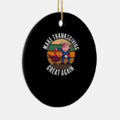 Machen Sie Erntedank wieder groß Trumpkin - Funny  Keramik Ornament (Rechts)