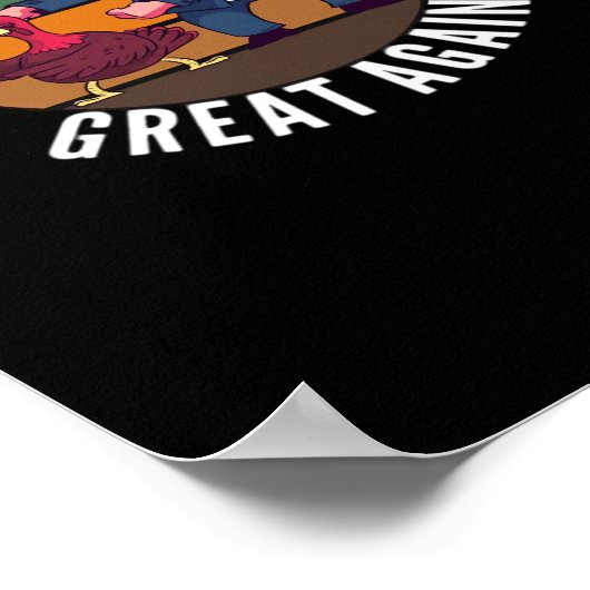 Machen Sie Erntedank wieder groß Trumpkin - Funny Poster (Ecke)