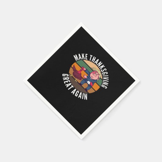 Machen Sie Erntedank wieder groß Trumpkin - Funny Serviette (Ecke)