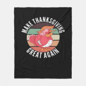 Machen Sie Erntedank wieder groß Trumpkin - Politi Fleecedecke (Vorderseite)