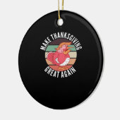 Machen Sie Erntedank wieder groß Trumpkin - Politi Keramik Ornament (Links)