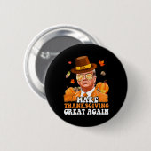 Machen Sie Erntedank wieder großartig Herbst Herbs Button (Vorne & Hinten)