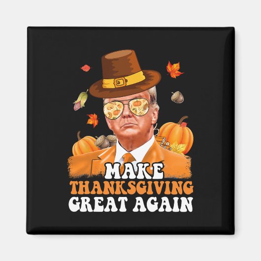 Machen Sie Erntedank wieder großartig Herbst Herbs Magnet (Vorne)