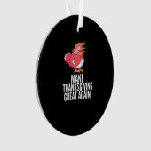 Machen Sie Erntedank wieder großartig Trumpkin - G Ornament (Vorderseite)