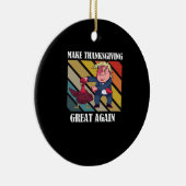 Machen Sie Erntedank wieder großartig Trumpkin - S Keramik Ornament (Rechts)