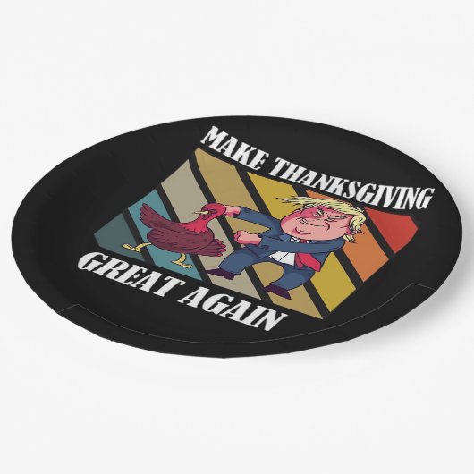 Machen Sie Erntedank wieder großartig Trumpkin - S Pappteller (Schrägansicht)