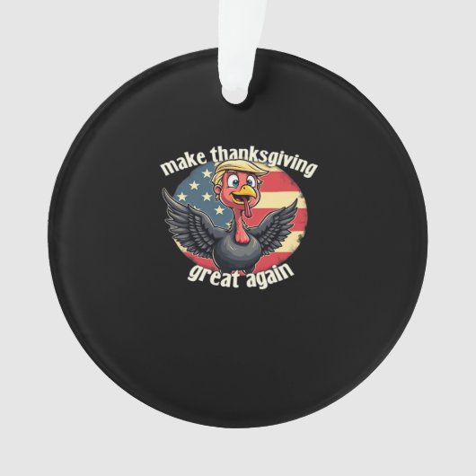 Machen Sie Erntedank wieder zum Erntedank Ornament (Vorderseite)