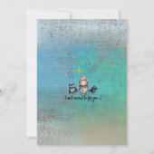 Machen Sie es Dezember erinnern an Weihnachten Blu Einladung (Rückseite)