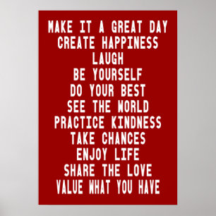 Machen Sie es ein großer Tagesinspirierend Plakat