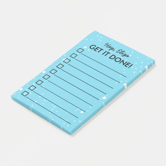 Machen Sie es fertig mit winzigen Sternen zu mache Post-it Klebezettel (angewinkelt)