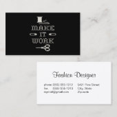 Machen Sie es funktionstüchtig - die "Business Car Visitenkarte (Vorne/Hinten)