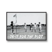 Machen Sie es für die Handlung Kunst, Retro Golf G Poster