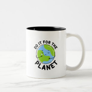 Machen Sie es für die Planet-Zwei-Tone-Kaffee-Tass Zweifarbige Tasse