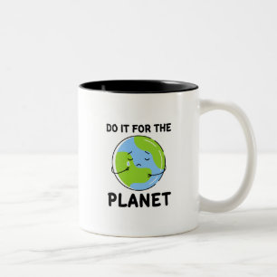 Machen Sie es für die Planet-Zwei-Tone-Kaffee-Tass Zweifarbige Tasse