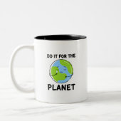 Machen Sie es für die Planet-Zwei-Tone-Kaffee-Tass Zweifarbige Tasse (Links)