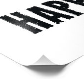 Machen Sie es geschehen inspirierend weiß schwarz Fotodruck (Ecke)